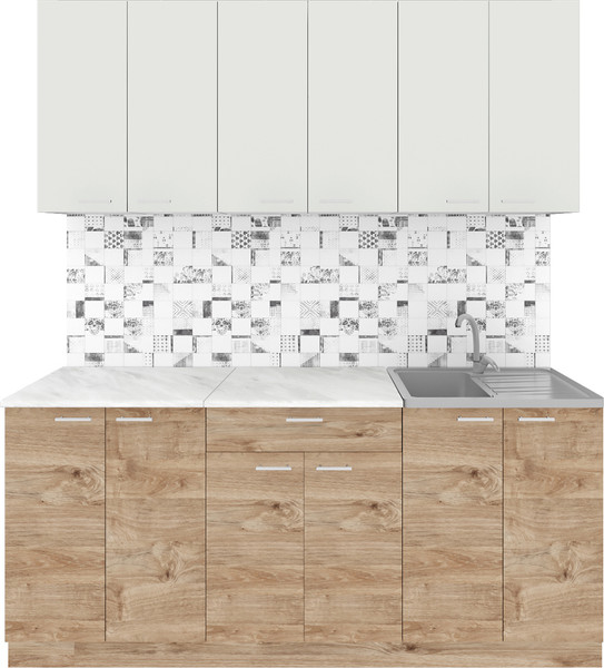 Кухонный гарнитур Агута Альфа 1.8/60 без столешницы - фото