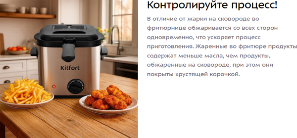 Фритюрница Kitfort КТ-6541