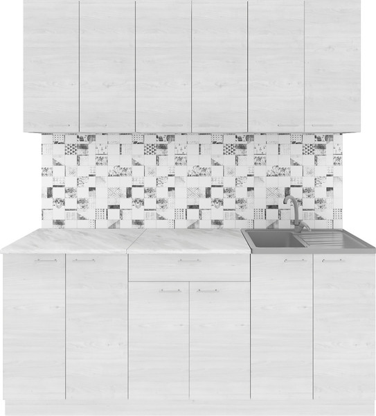 Кухонный гарнитур Агута Альфа 1.8/60 без столешницы - фото