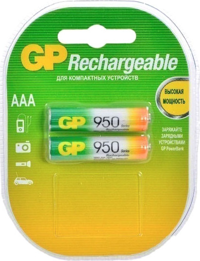 Комплект аккумуляторов GP Batteries 950mAh AAA - фото