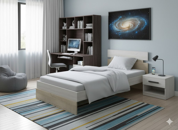 Односпальная кровать Proson Milton 90x200