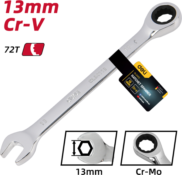 Гаечный ключ Deli EDL34113