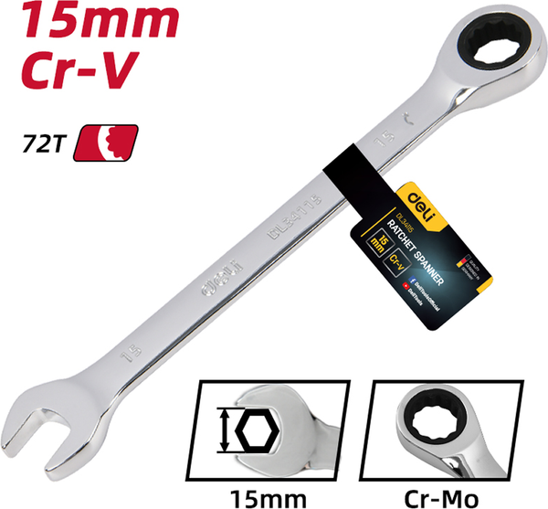 Гаечный ключ Deli EDL34115