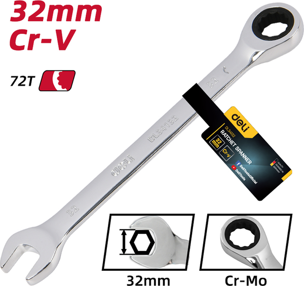 Гаечный ключ Deli EDL34132