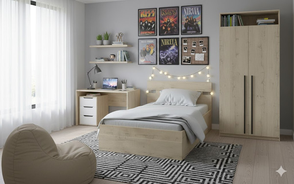 Односпальная кровать Proson Milton с ПМ 80x200