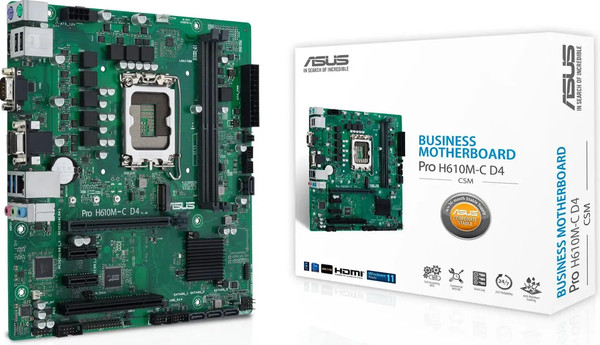 Материнская плата Asus Pro H610M-C D4-CSM
