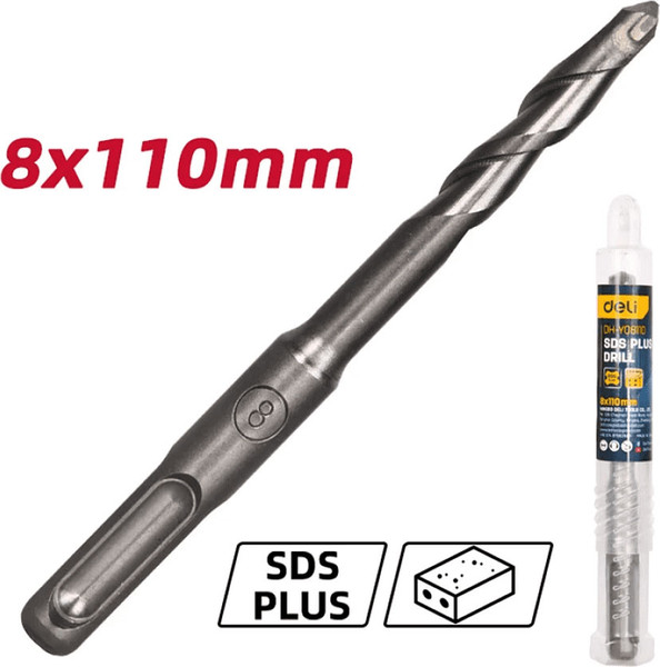 Бур Deli По бетону YS 8x110мм SDS-Plus / EDH-Y08110