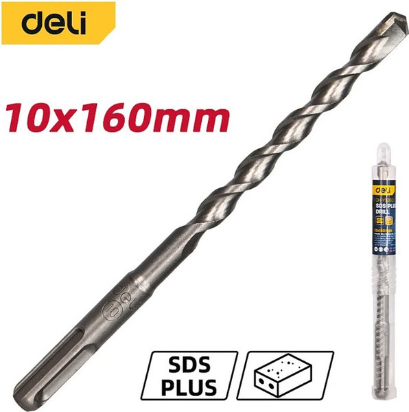 Бур Deli По бетону YS 10x160мм SDS-Plus / EDH-Y10160