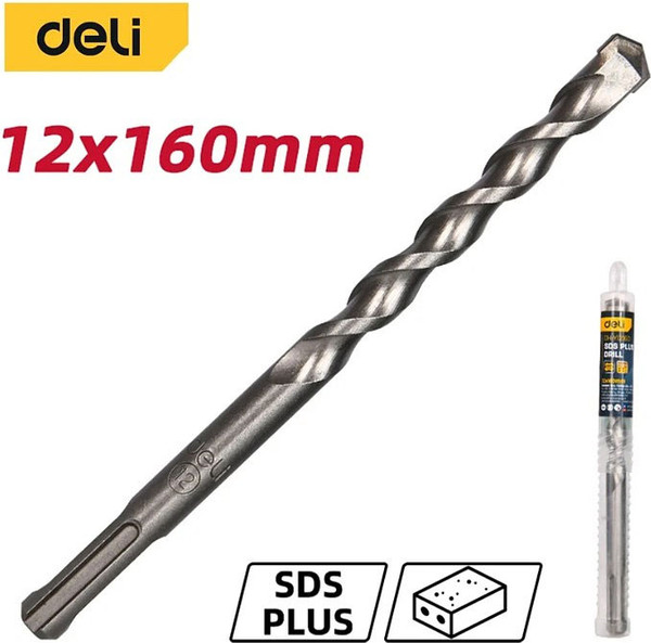 Бур Deli По бетону YS 12x160мм SDS-Plus / EDH-Y12160
