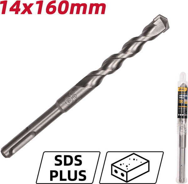 Бур Deli По бетону YS 14x160мм SDS-Plus / EDH-Y14160