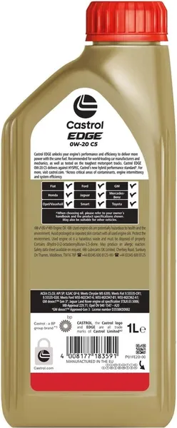Моторное масло Castrol Edge 0W20 C5 / 15F6E6