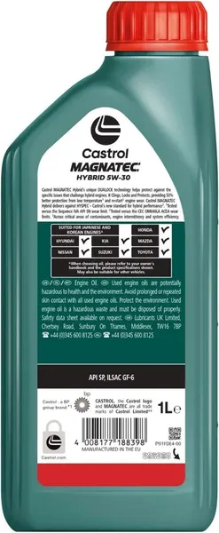 Моторное масло Castrol Magnatec Hybrid 5W30 SP / 15F700