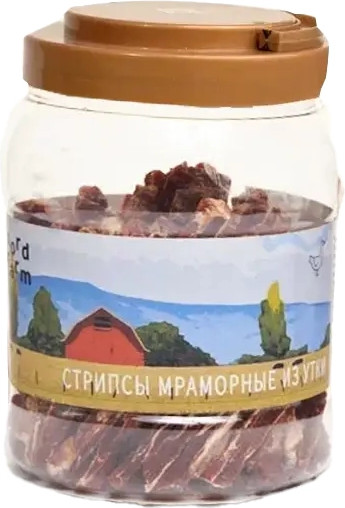 Лакомство для собак Nord Farm Стрипсы мраморные из утки / NF-TR006 - фото