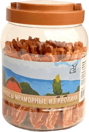 Лакомство для собак Nord Farm Стрипсы мраморные из кролика / NF-TR009 - фото