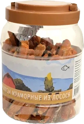 Лакомство для собак Nord Farm Стрипсы мраморные из лосося / NF-TR010 - фото