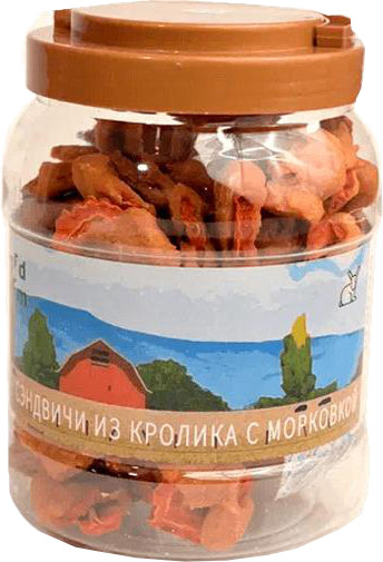 Лакомство для собак Nord Farm Сэндвичи из кролика с морковкой / NF-TR027 - фото