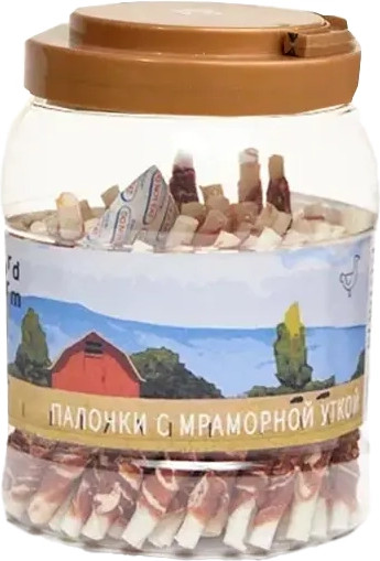 Лакомство для собак Nord Farm Палочки с мраморной уткой / NF-TR047 - фото