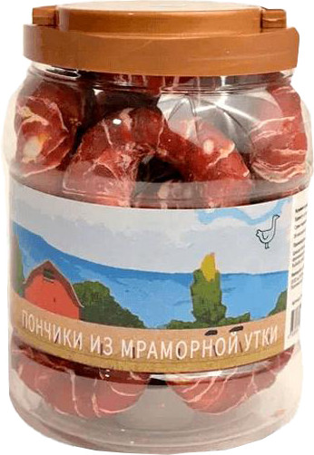 Лакомство для собак Nord Farm Пончики из мраморной утки / NF-TR050 - фото