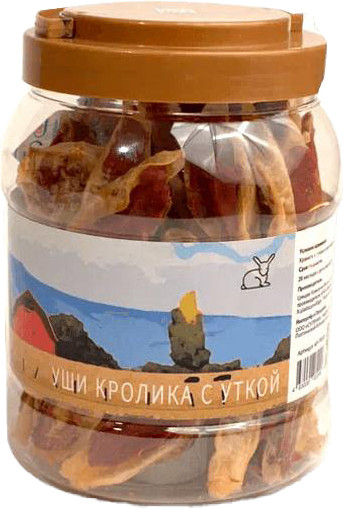 Лакомство для собак Nord Farm Уши кролика с уткой / NF-TR061 - фото