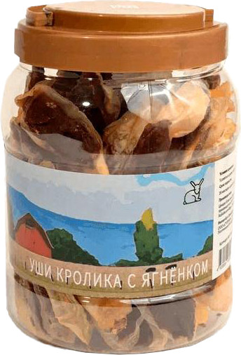 Лакомство для собак Nord Farm Уши кролика с ягненком / NF-TR062 - фото