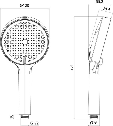 Лейка ручного душа IDDIS Aiger AIG4FC0i18