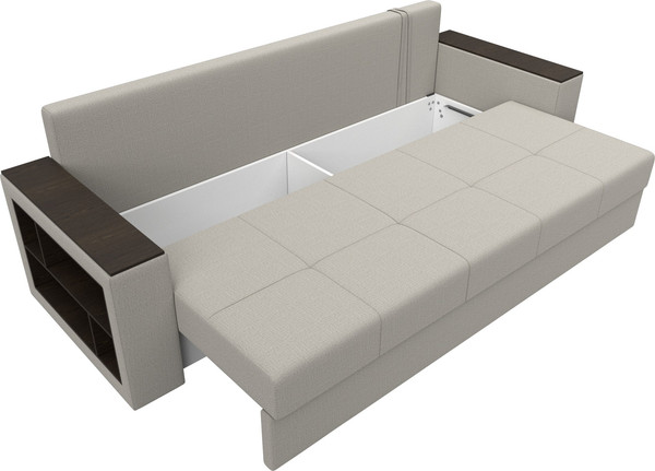 Диван Лига Диванов Дубай Лайт полки слева / 132280L