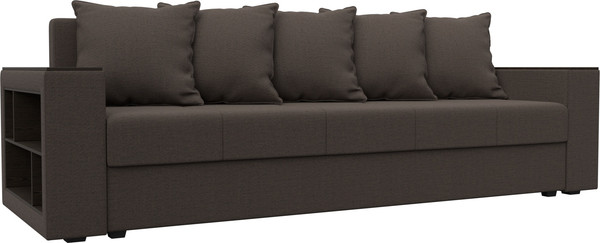 Диван Лига Диванов Дубай Лайт полки слева / 132281L - фото