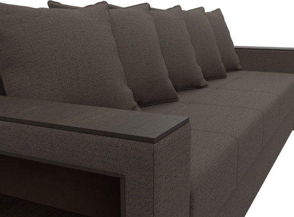 Диван Лига Диванов Дубай Лайт полки слева / 132281L