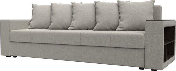 Диван Лига Диванов Дубай Лайт полки справа / 132280  - фото