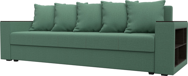 Диван Лига Диванов Дубай Лайт полки справа / 132284  - фото