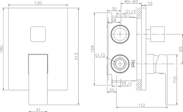 Смеситель Lauter Trim 21CK189C-516-3MB