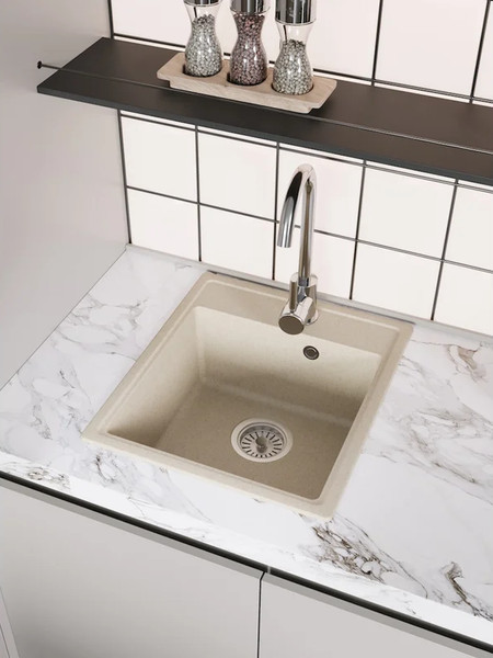 Мойка кухонная Teymi Helmi Smart 42х48 / T120111