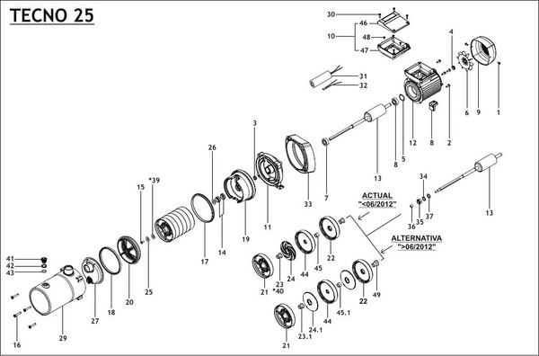 Поверхностный насос Espa Tecno25 5M 230 50 000412/STD