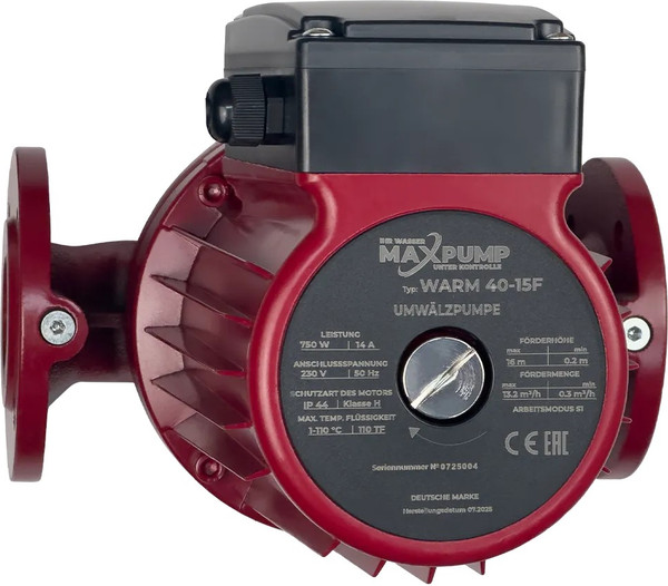 Циркуляционный насос Maxpump Warm 40-15F 230V