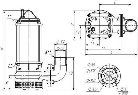 Дренажный насос Eneral ГНОМ 100-25