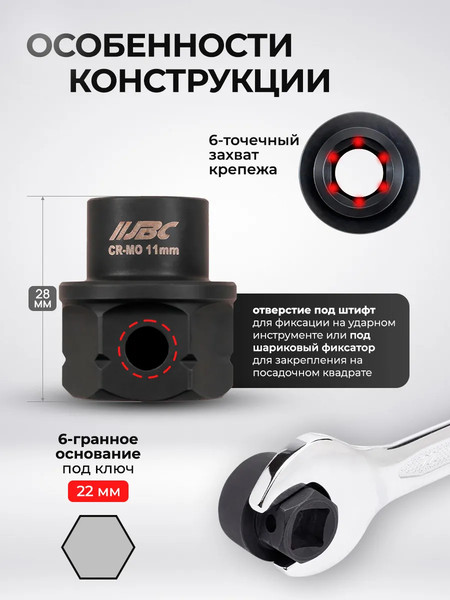 Набор головок слесарных JBC JBC-50151-BV30