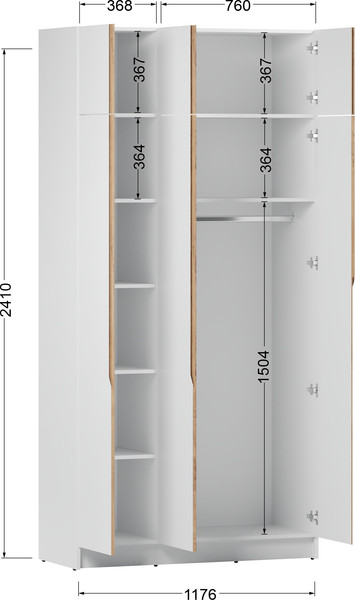 Шкаф Eligard Aura 3Dа