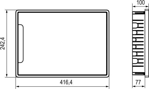 Бокс пластиковый DKC Frame 18M / F18B1WT