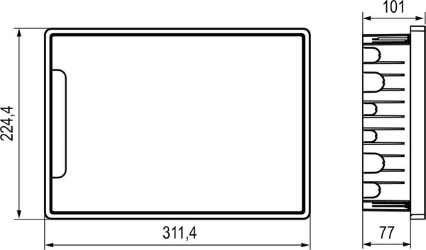 Бокс пластиковый DKC Frame 12M / F12B1WT