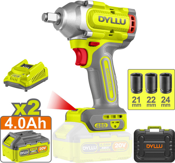 Аккумуляторный гайковерт DYLLU DTCD1B483 - фото