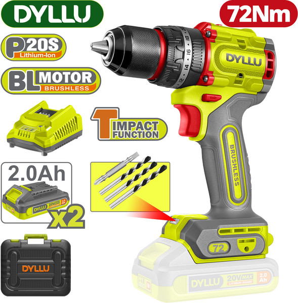 Аккумуляторная дрель-шуруповерт DYLLU DTCDP7281