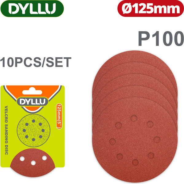 Набор шлифлистов DYLLU 125мм P100 DTZA5115