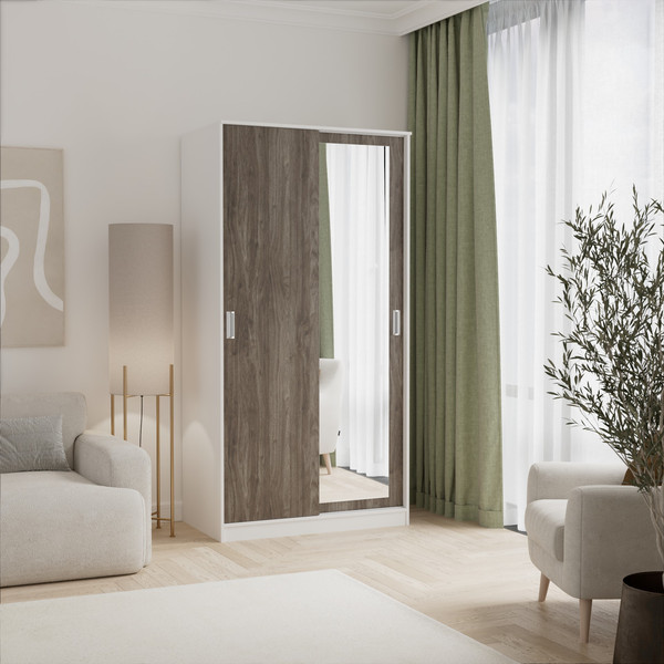 Шкаф-купе Кортекс-мебель Лагуна ШК01-01