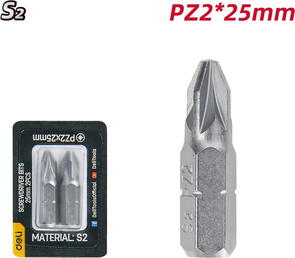 Набор бит Deli PZ2x25мм / EDL251008