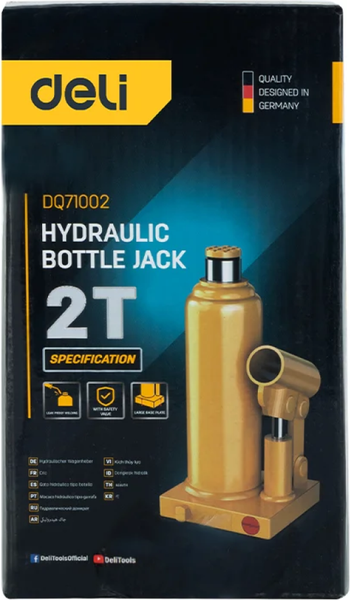Бутылочный домкрат Deli EDQ71002