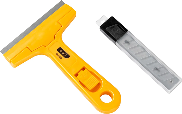 Скребок малярный Deli Со сменными лезвиями / EDL4723 - фото