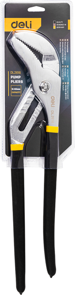 Клещи переставные Deli EDL2616