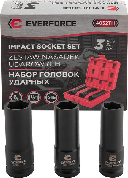 Набор головок слесарных Everforce EF-4032TH (63323)