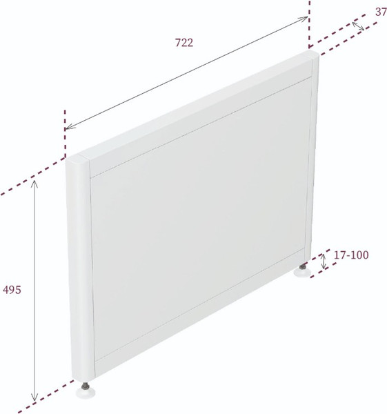 Экран для ванны Onika Боковой 75 / 527501
