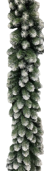 Гирлянда еловая Maxy Poland С белыми концами СуперЛюкс